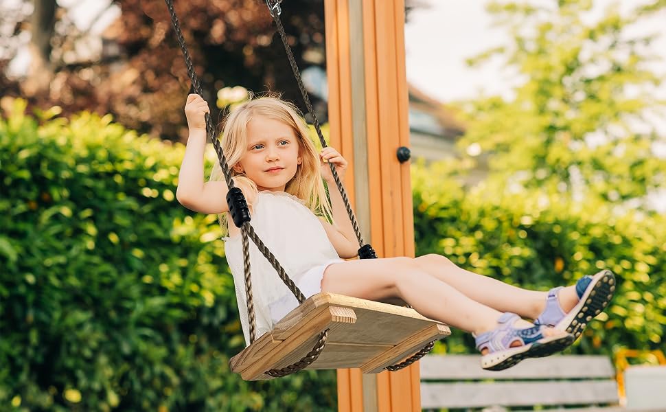 Balançoire Enfant en Bois
