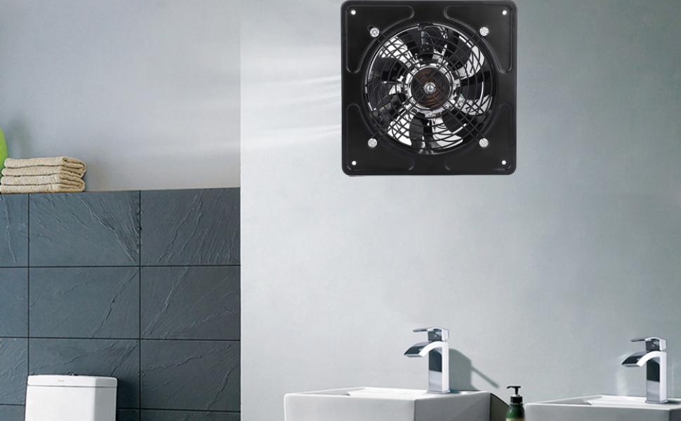 Extracteur D'air 40W Ventilateur D'extraction Mural Pour Cuisine Salle de Bain