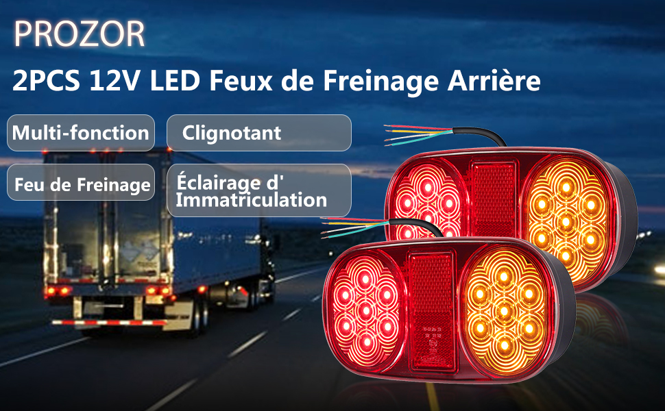 Feux de freinage arrière