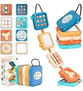 Cube de Motricité, Jouet Montessori 8 en 1, Sensoriels Jouets Enfant, Jouets d'apprentissage du D...