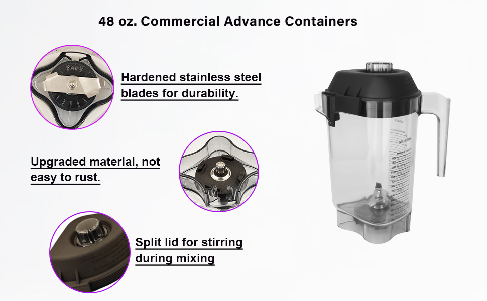 Contenitori commerciali Advance da 48 oz