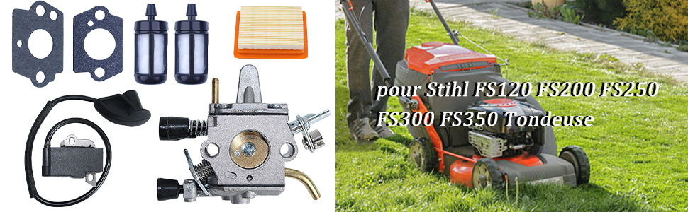 Bobine d'allumage Kit de carburateur pour Stihl FS120