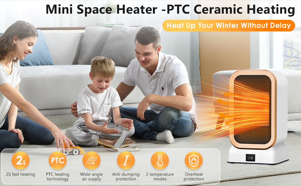 le mini radiateur d'appoint - céramique PTC