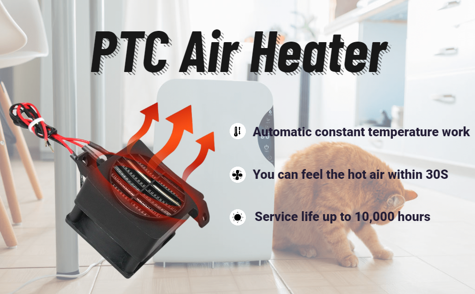 chauffage ptc 230v réchauffeur d'air chaud ptc 220v élément chauffant ptc 220v chauffage ventilateur