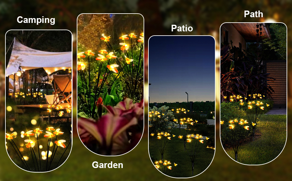 Lámpara solar para jardín exterior