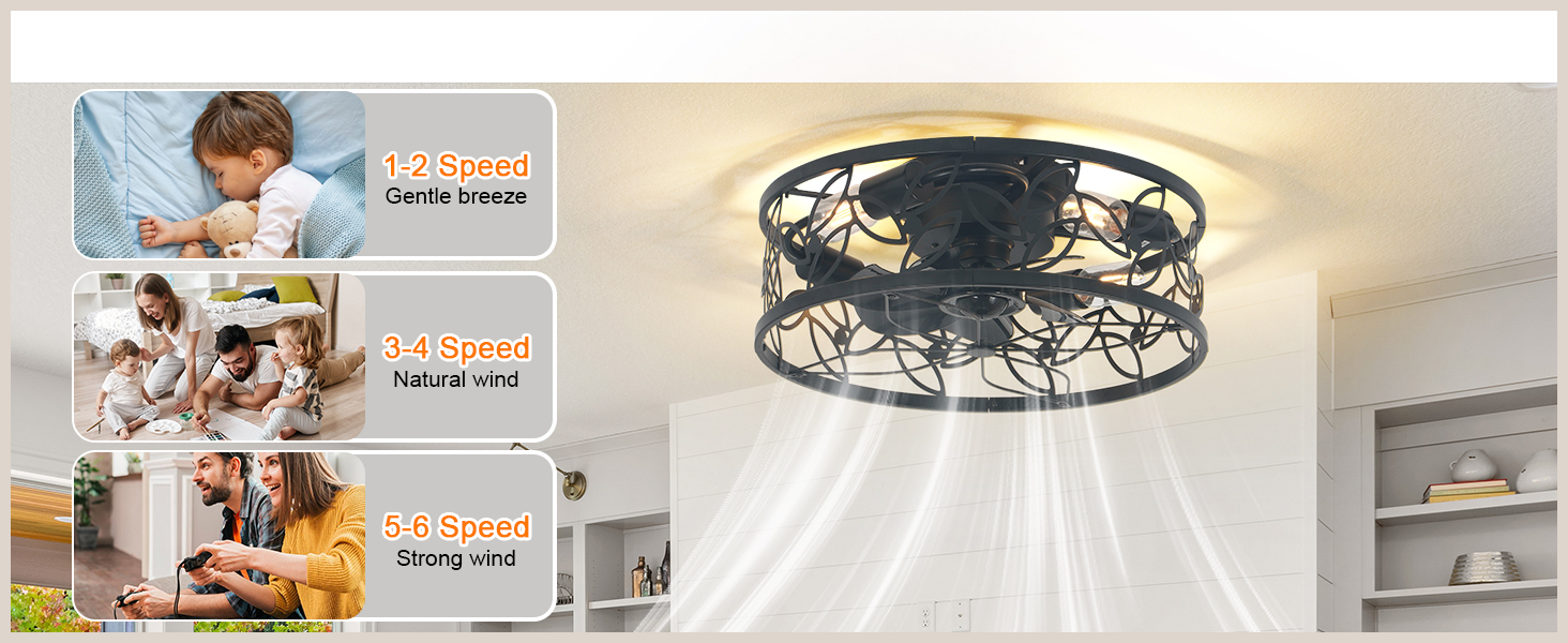 farmhouse fans ceiling with light