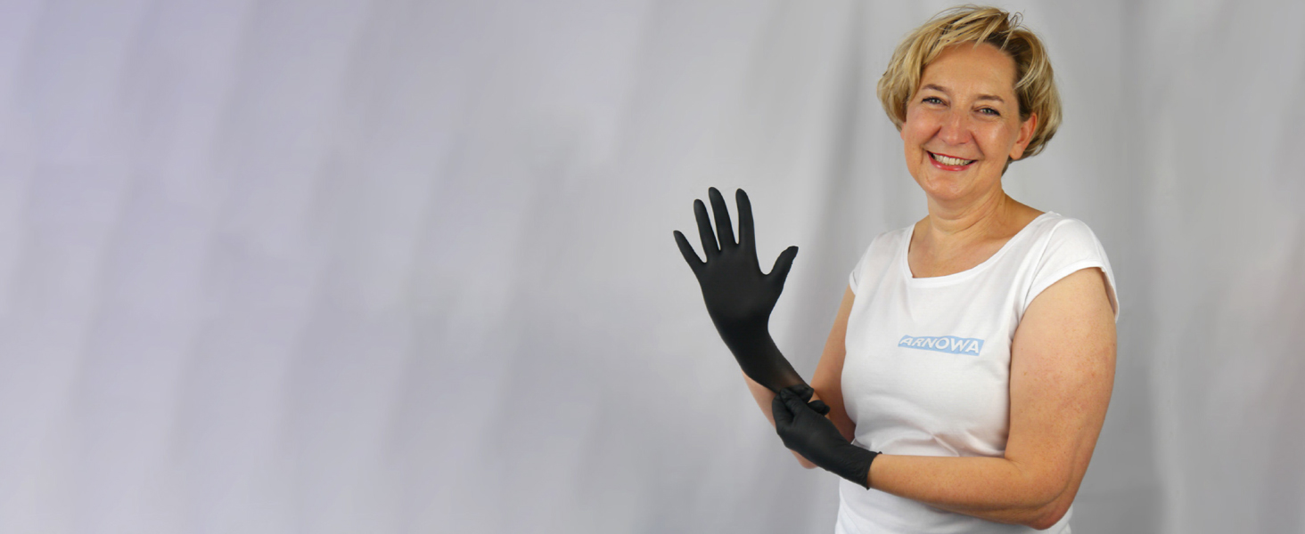 gants jetables nitrile gant jetable noir taille m plastique s l en xl mecanique noirs tatouage boite