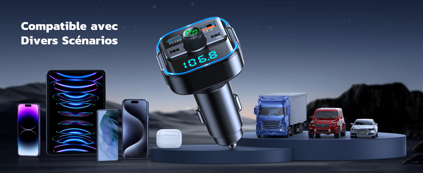 musique connecteur appareil enceinte usb boitier bluetooth voiture