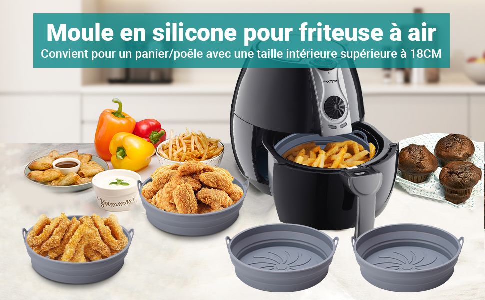 Fritteuse Die Formen sind wiederverwendbar und vielseitig und machen unser Leben bequemer.