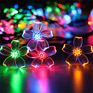 Guirlande lumineuse à fleurs