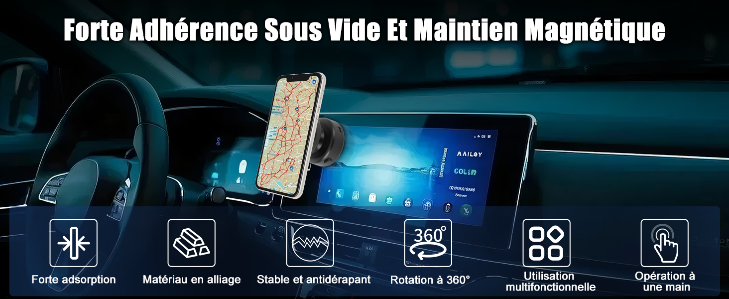 Support de téléphone magnétique