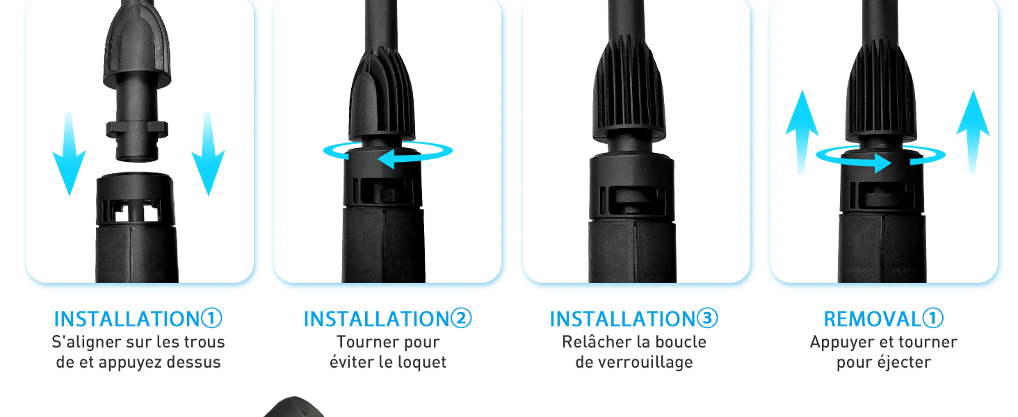 HAUTE PRESSION LANCE DE NETTOYAGE POUR LAVEURS