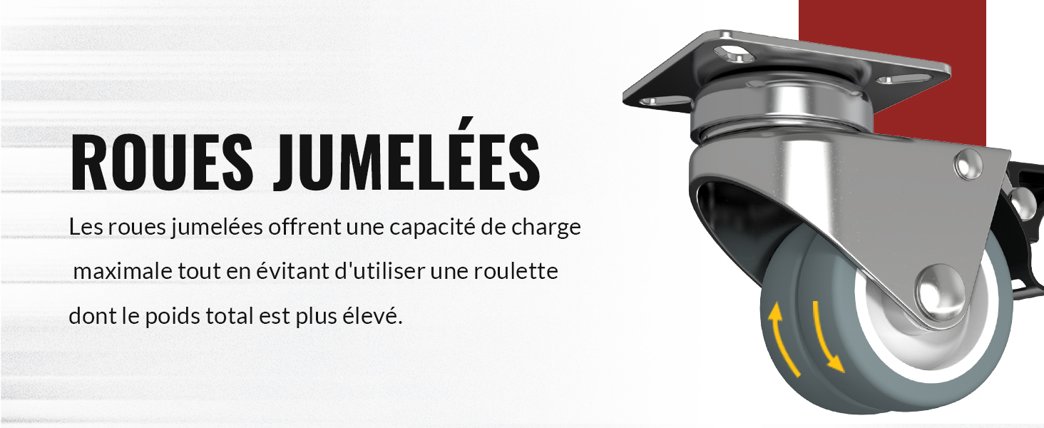 Roulette roulettes pour meubles roulette charge lourde roulettes pivotantes 