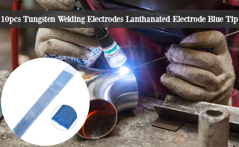 electrodes de soudure électrode de tungstène 2,4mm tig tungstène lanthané 2% électrodes 