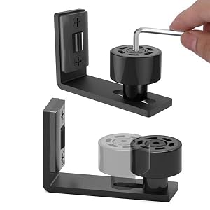 Guía ajustable para puerta corredera.
