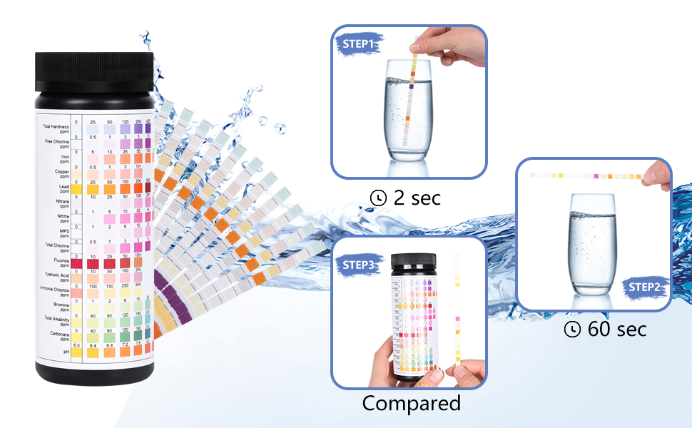16 en 1 Test de Qualité d'eau