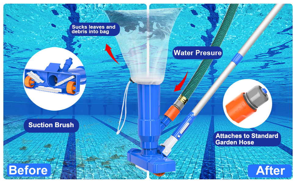 Kit d'aspirateur de Piscine amélioré