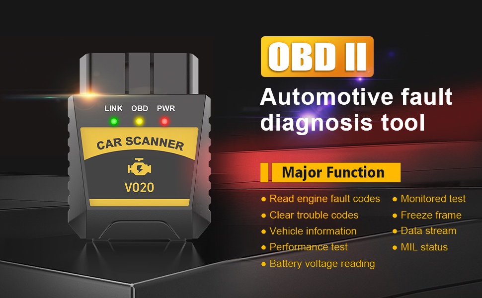 OBD2 Scanner Diagnostic Tool Bluetooth Adapter