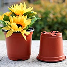 un pot de fleurs avec une fleur dedans