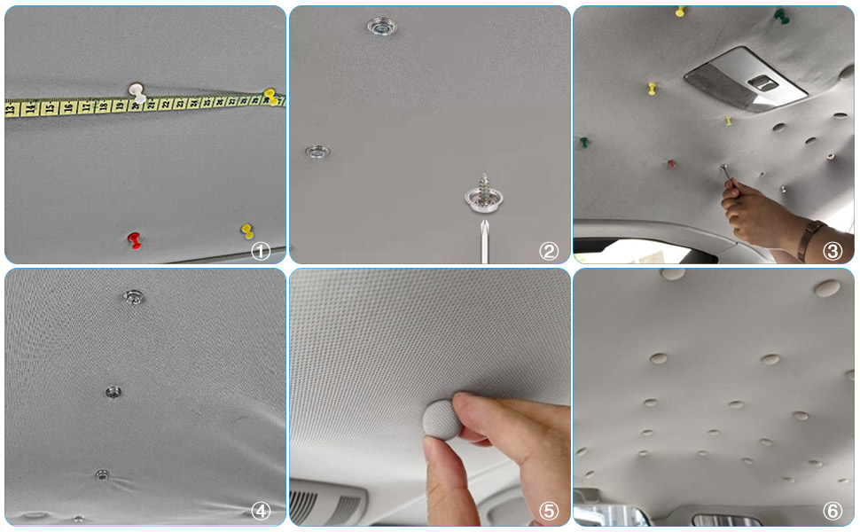 Decoración del botón de la herramienta del techo del coche