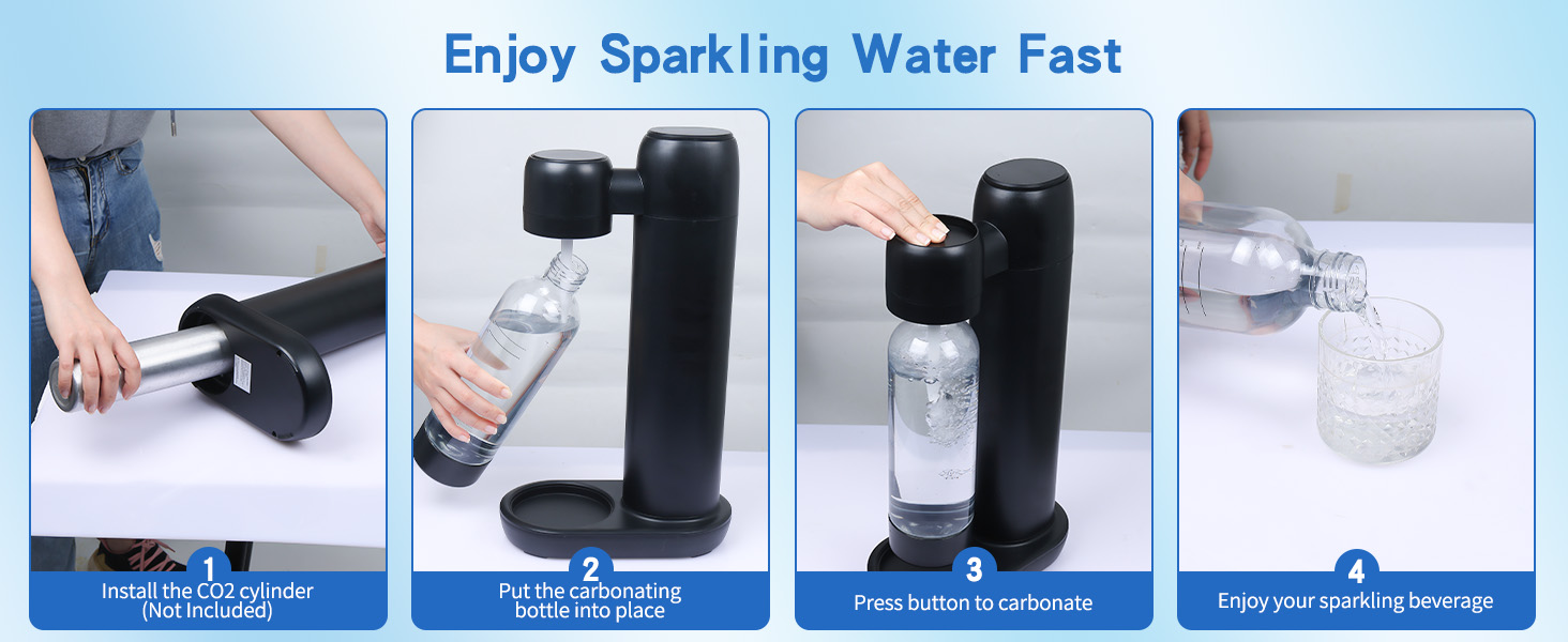 Skyehomo Soda Maker NK-0691-A+8