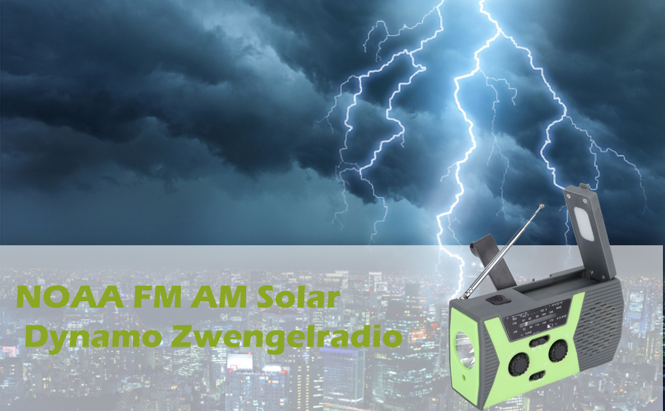 AM/FM Kurbelradio Tragbar USB Notfallradio