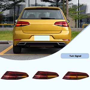 Vland Carlamp Feux arrière pour 2013 2014 2015 2016 2017 2018 2019 VW MK7 Golf 7.5