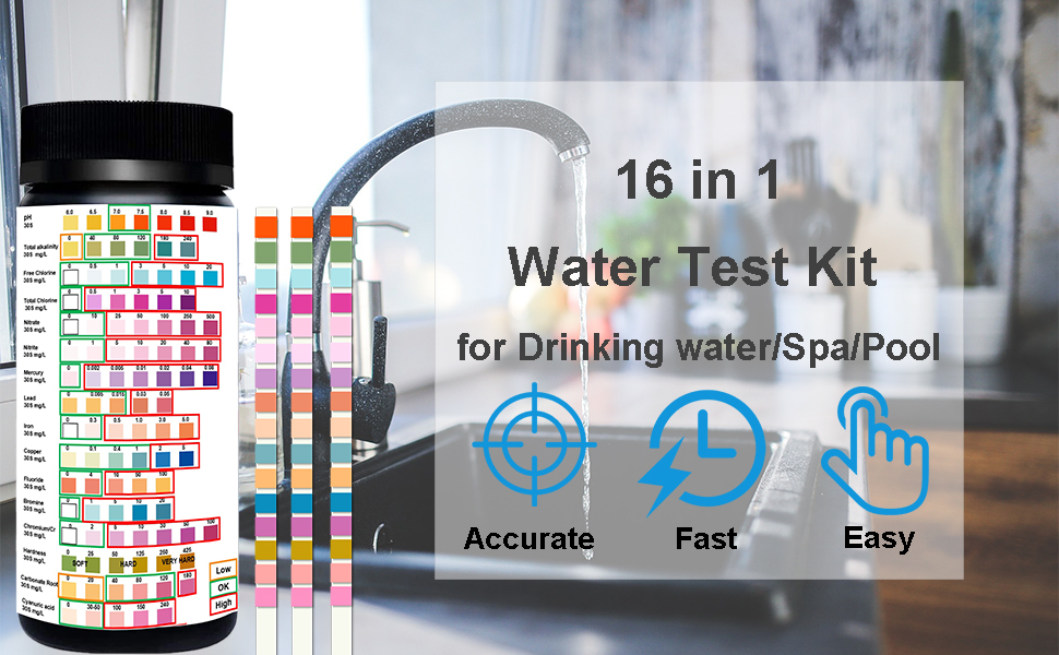 water test kit  water test strips PH test strips water quality test hardness test kit