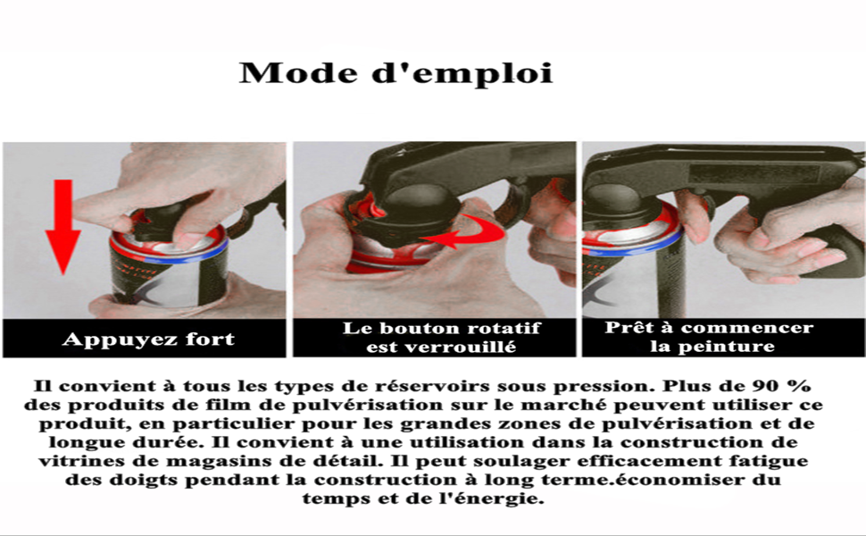 pistolet pour bombe de peinture 