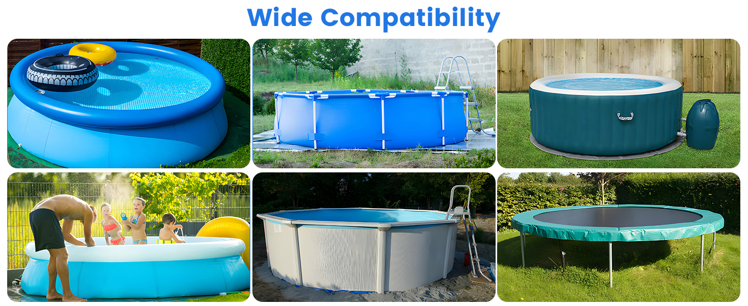 round solar pool cover