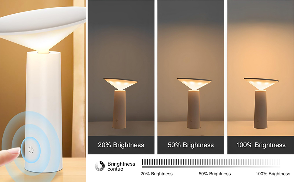 Lampe de Table Sans Fil Rechargeable