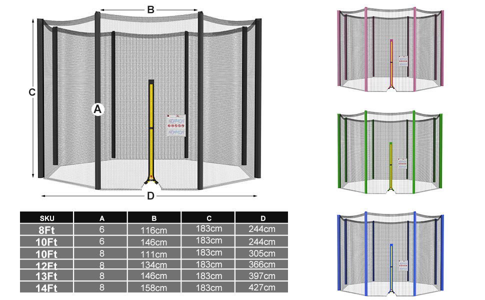 Filet de trampoline 