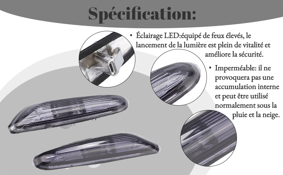 Paire de clignotants latéraux