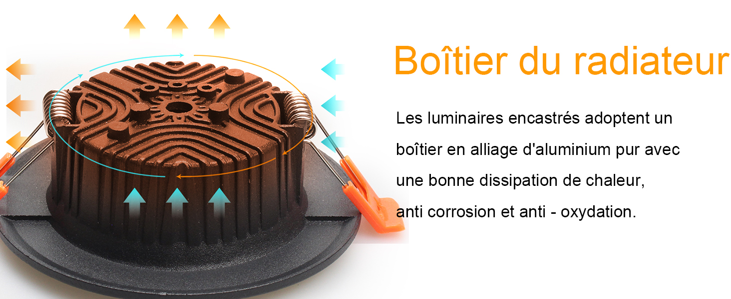 Spot Led Encastrable Noir