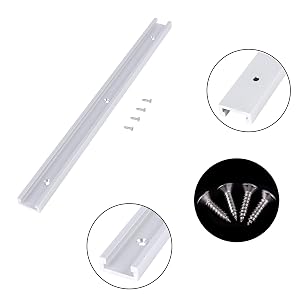 2 pièces Traccia T-Slot en aluminium de 400 mm avec de vrais outils de travail automatiques en legno