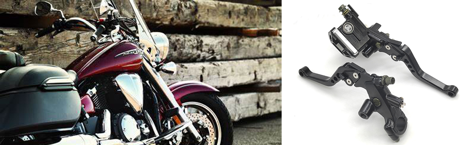 maitre cylindre frein avant moto,kit levier d'embrayage et levier de frein de moto