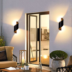 Lightess 12W Applique Murale Spirale Intérieu Extérieurex LED IP66