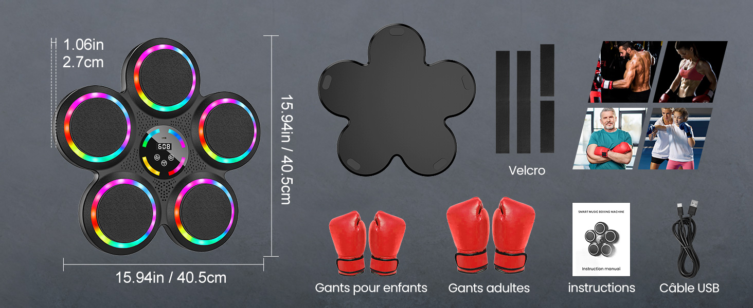boxe mural musique
