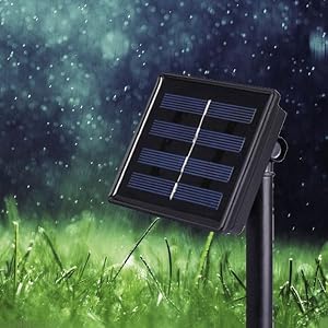 Guirlande lumineuse d'extérieur étanche avec modes scintillants pour jardin