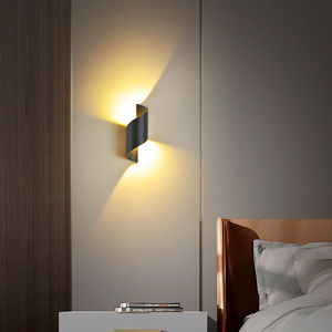 SANSHI LED Applique Murale intérieur/Extérieur,10W 3000K blanc chaud Lampe Murale,Moderne Up Down