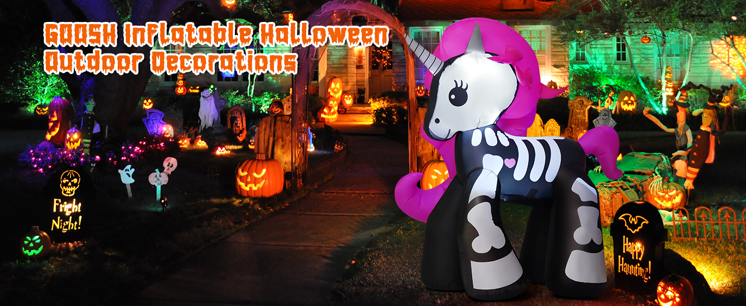 Halloween Cute Skeleton Unicorn