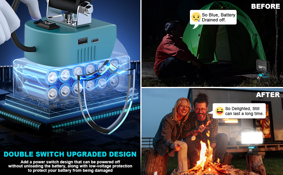 Lampe LED Rechargeable Pour Makita
