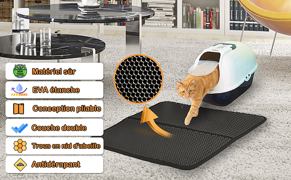 Pliable Tapis de Litière