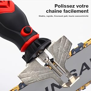 Kit d'affûtage de tronçonneuse électrique