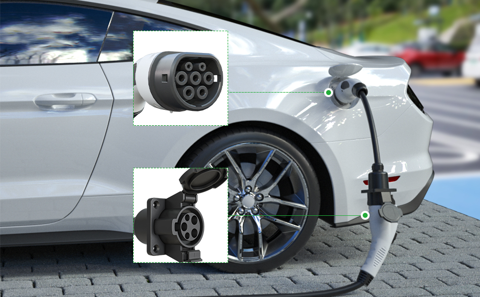 EV-Adapter Typ 1 bis Typ 2