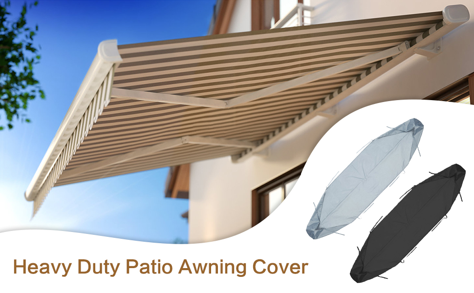Grey Patio Awning Storage Cover