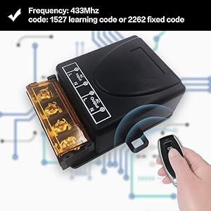 DieseRC Commutateur de télécommande de relais sans fil DC 12V 24V 4
