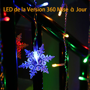 Rideau Lumière Noël Blanc Chaud