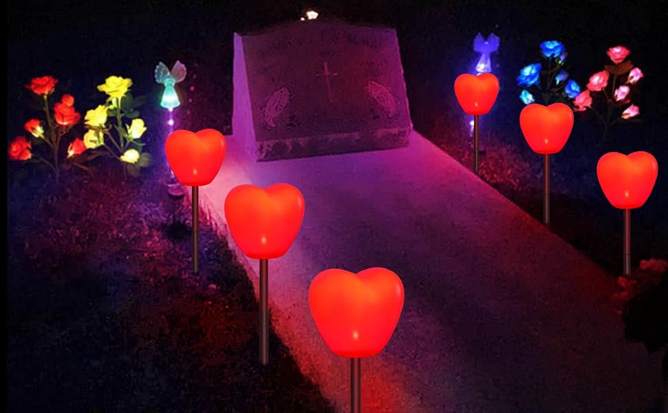 solar cemetery decorations