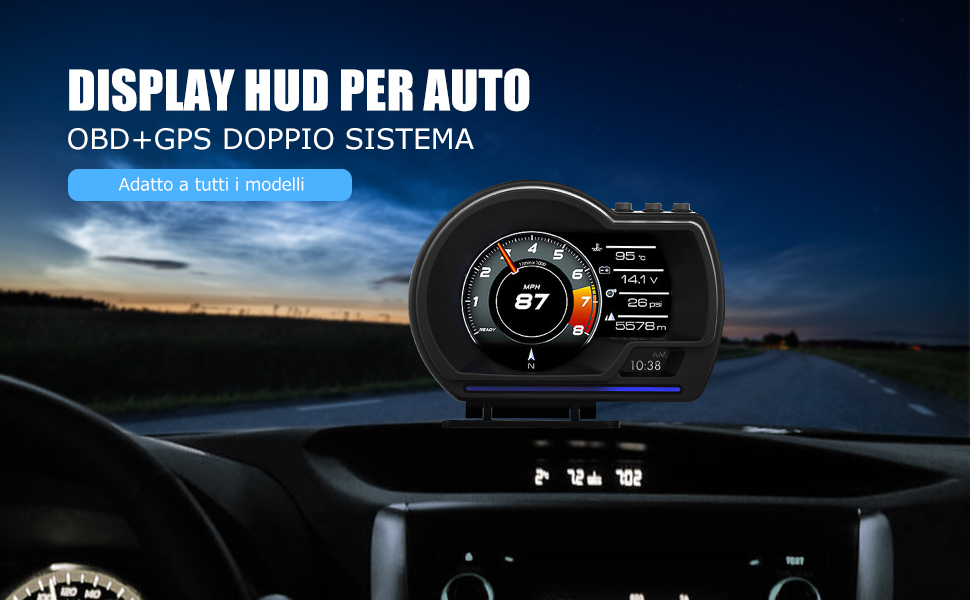 Écran Hud pour voiture